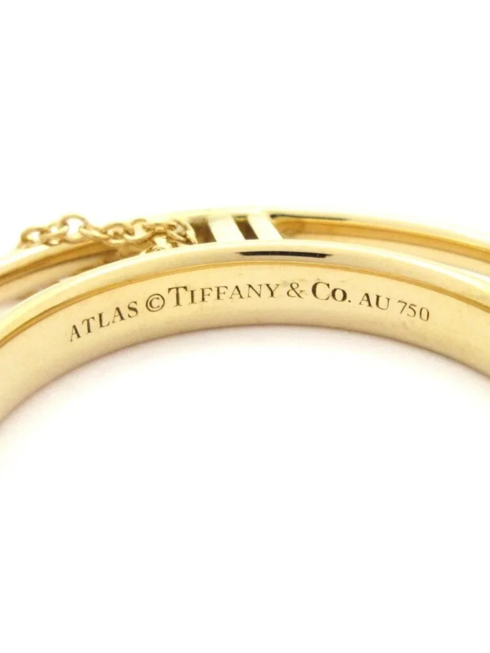 Tiffany & Co Necklace Atlas Open Medallion 18k Yellow Gold